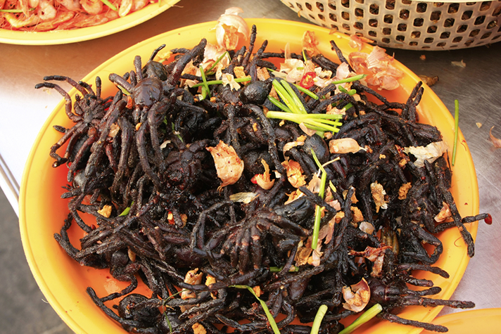 8 Oddest Food Items Fried Tarantulas