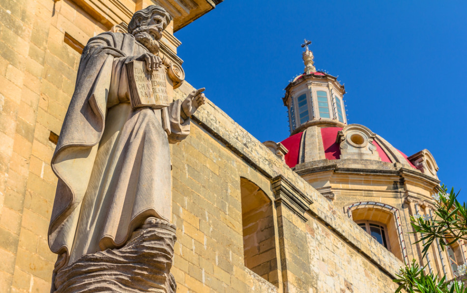 Parish church in St. Margaret In Antioch, Malta| Travel islands in Mediterranean Sea